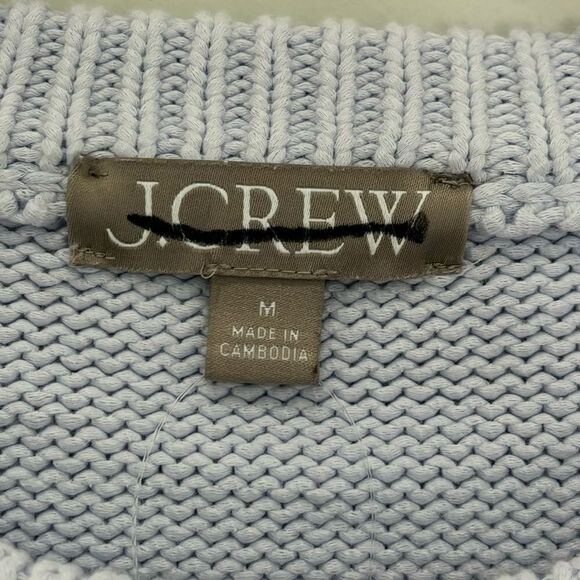 NWOT J. Crew Relaxed pullover sweater in light blue - Picture 9 of 10